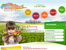 Tablet Screenshot of longislandmontessorischool.com